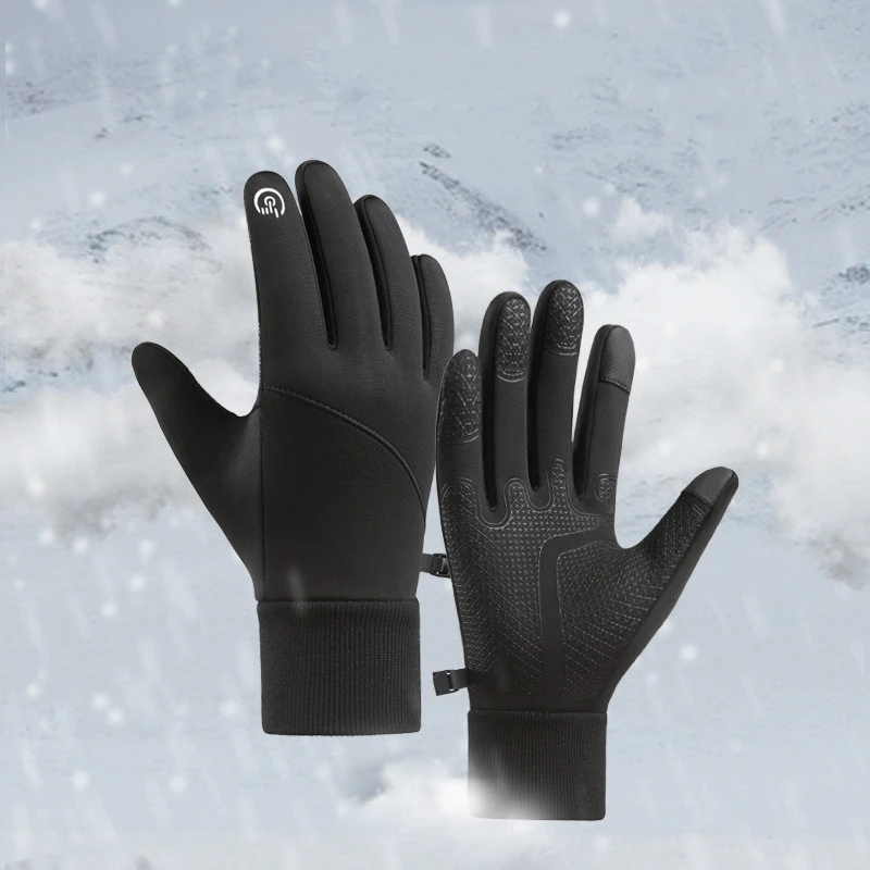 Velvet Touch Screensaver Warm Waterproof Cycling Gloves