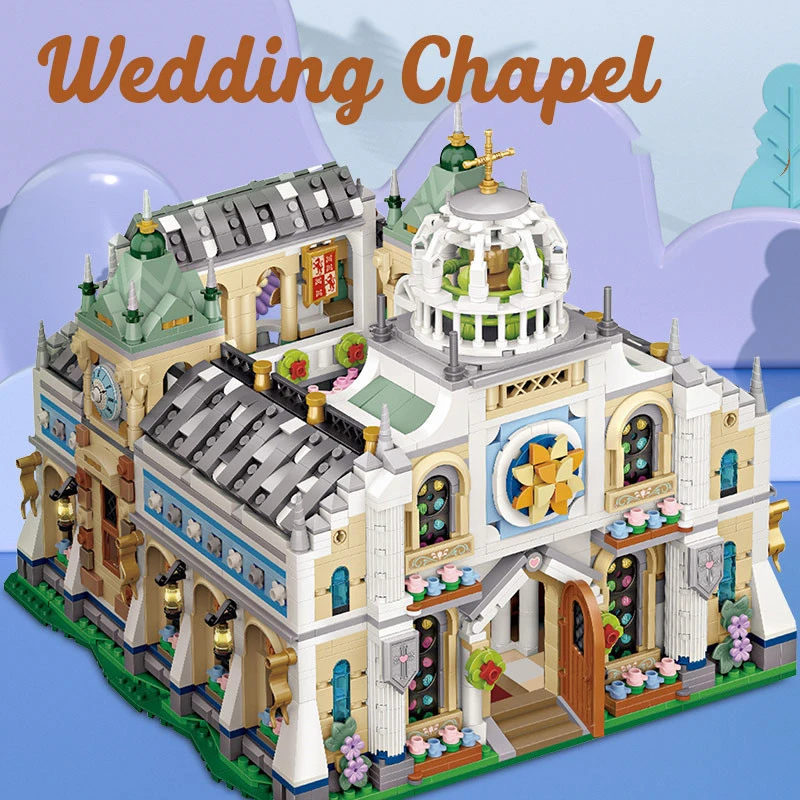 LOZ Blocks Wedding Chapel Assembled Puzzle Toys