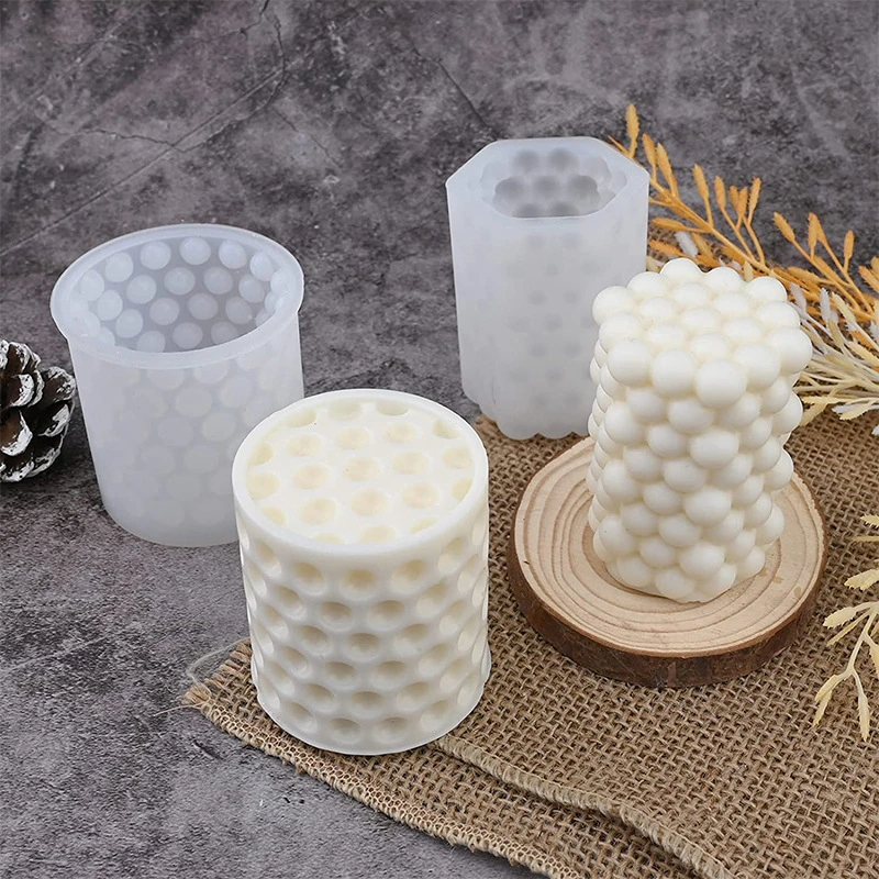 Bubble Candle Silicone Mold For Round Ball Magic Cube