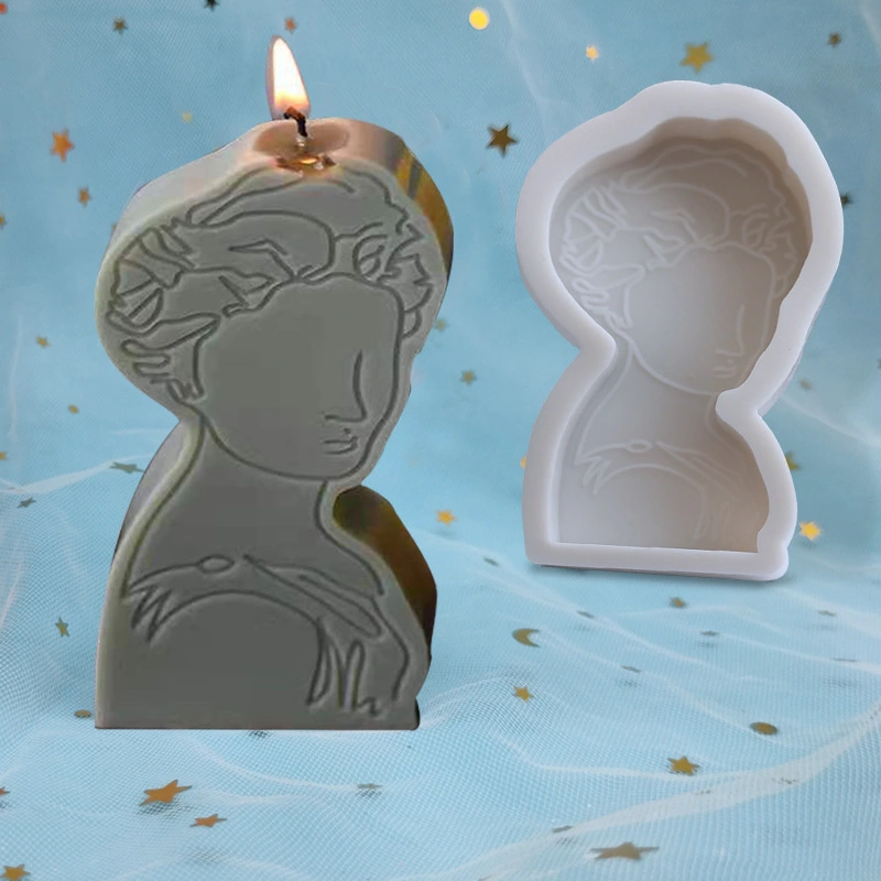 Ins Sketch Portrait Candle Mold Diy Ornaments