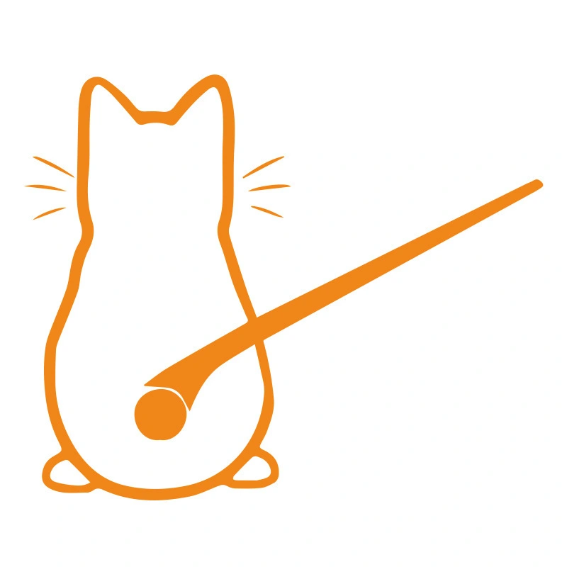 Cartoon Cute Wiper Back Shadow Cat Rear Gear Glass Paster Wiper Stickers Reflective Sticker Bumper Stickers Automobile Sticker Bumper Stickers Paper