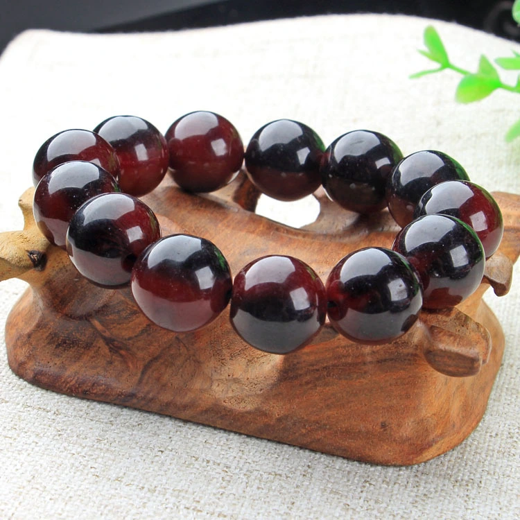 Blood Ox Horn Hand String 108 Buddha Beads Bracelet