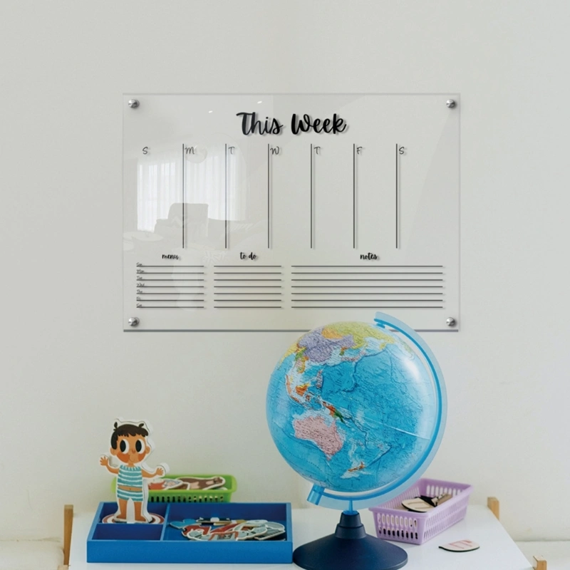 Stereoscopic Transparent Acrylic Week Plan Memo Board