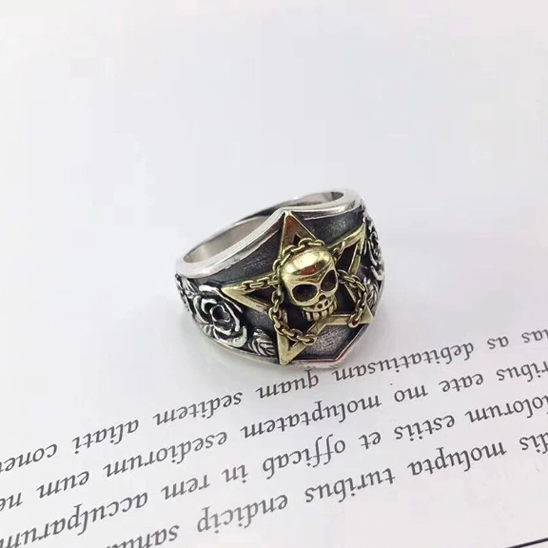 Skull Ring Men's Dominant Retro Style