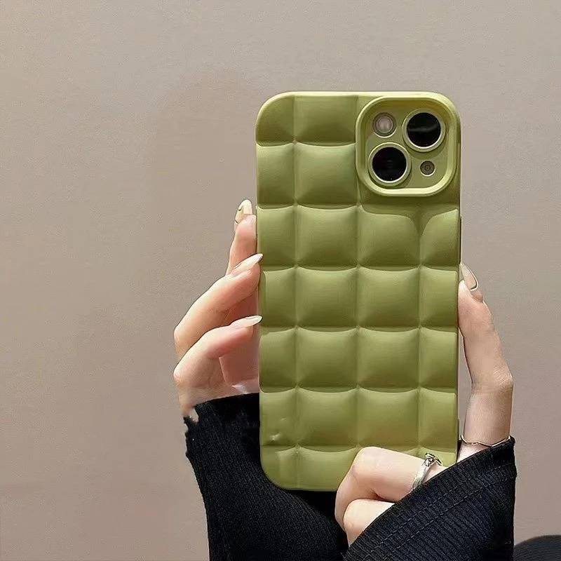 Olive Green  Suitable For 12 All-pack 11 Anti-fall Female Phone Case