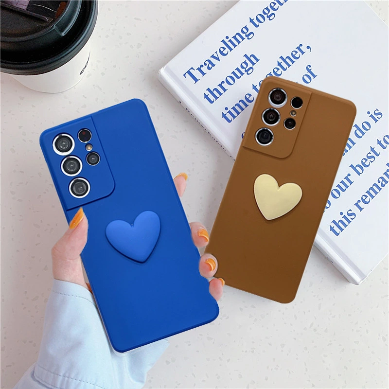 Simple Love Liquid Soft Rubber Mobile Phone Case