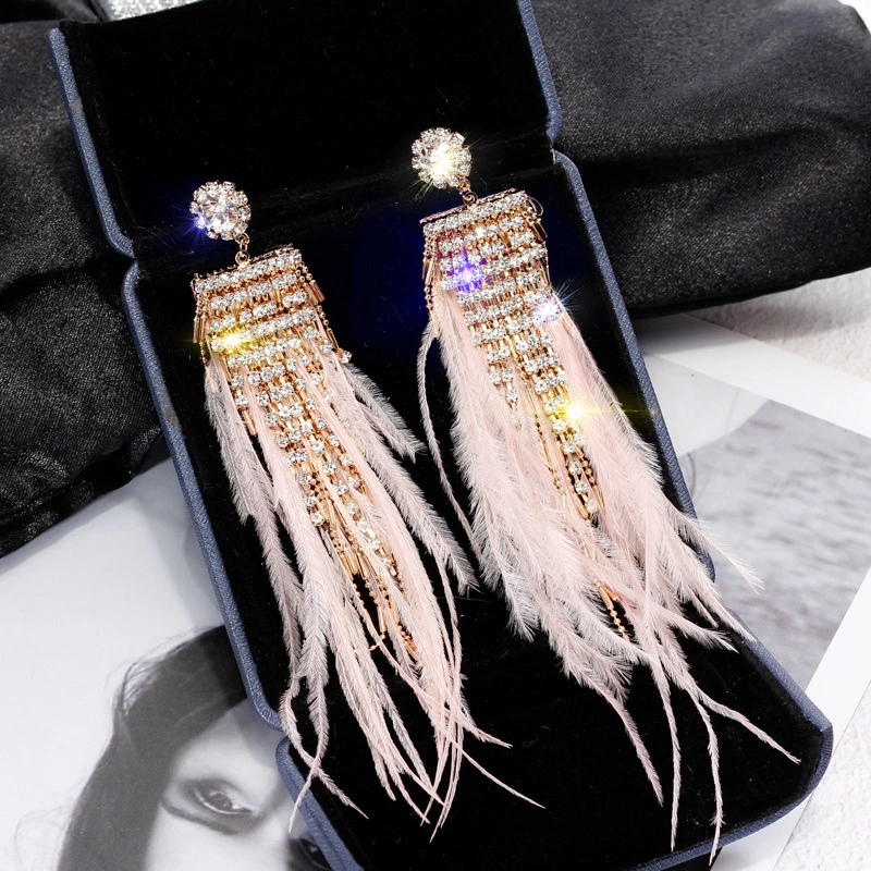 Feather Gold-plated Earrings