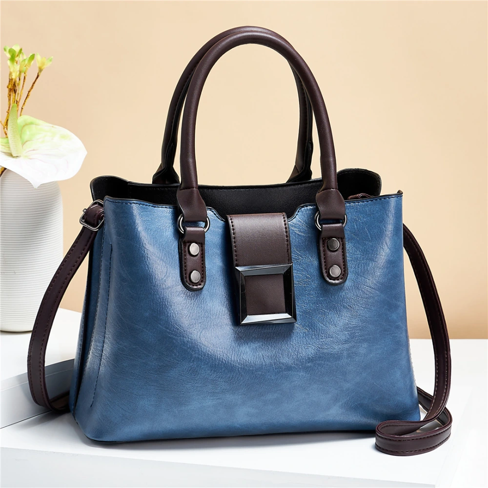 Women Shoulder Bag Big Buckle Handbags Work Daily Office Crossbody Bags