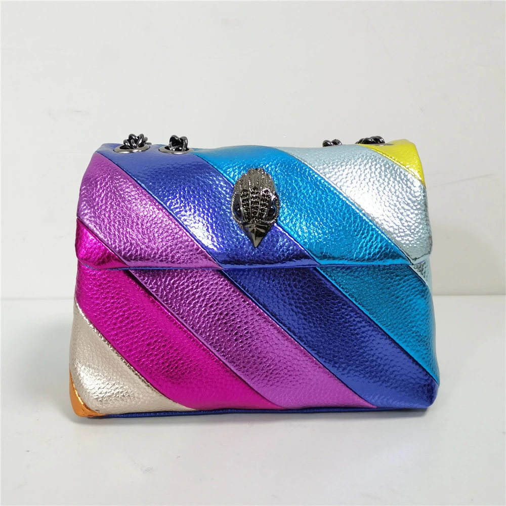 Metal Eagle Head Bag Single Shoulder Rainbow Handbag