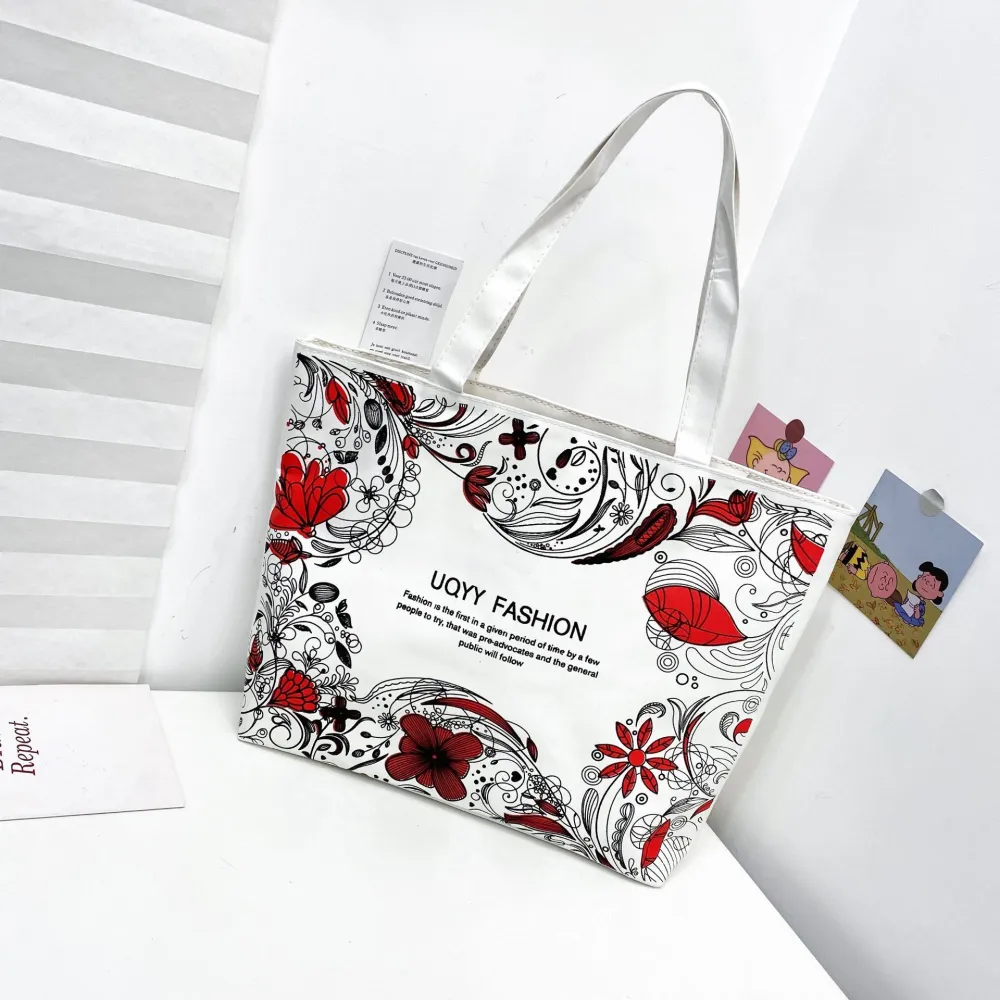 New Cartoon Canvas Printed Women's Shoulder Bag