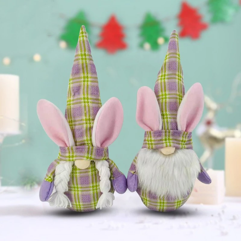 Desktop Cartoon Rabbit Doll Decoration Scene Layout