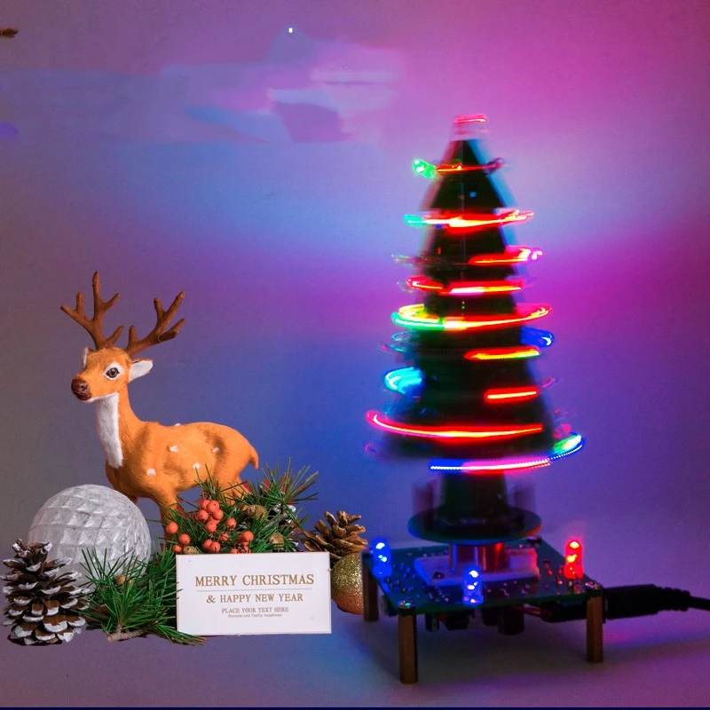 Music Stereo Rotating Christmas Tree DIY