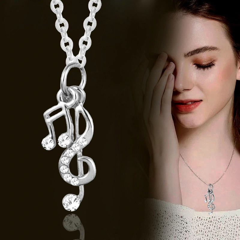 Musical Note Pendant Female Clavicle Chain