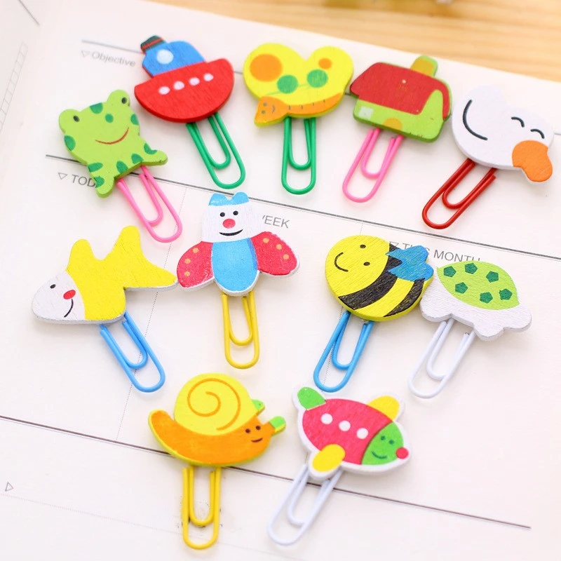 Creative Animal Cute Paper Clip Bookmark Clip Bookmark Student Stationery