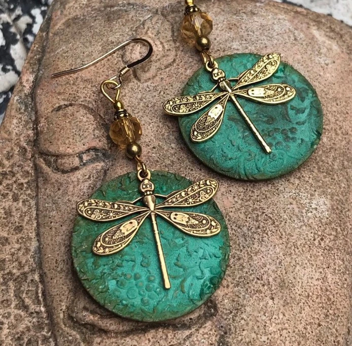 Dragonfly National Style Simple Earrings