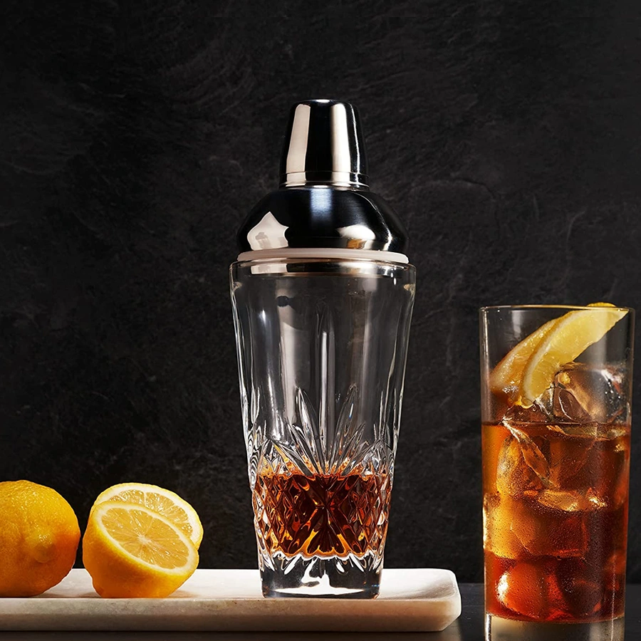 Cocktail Pot With Stainless Steel Lid Glass Shaker Cup Set