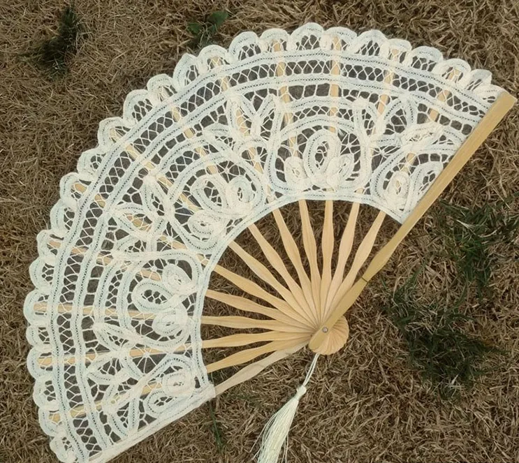 Lace Fan Vintage Handmade Fan