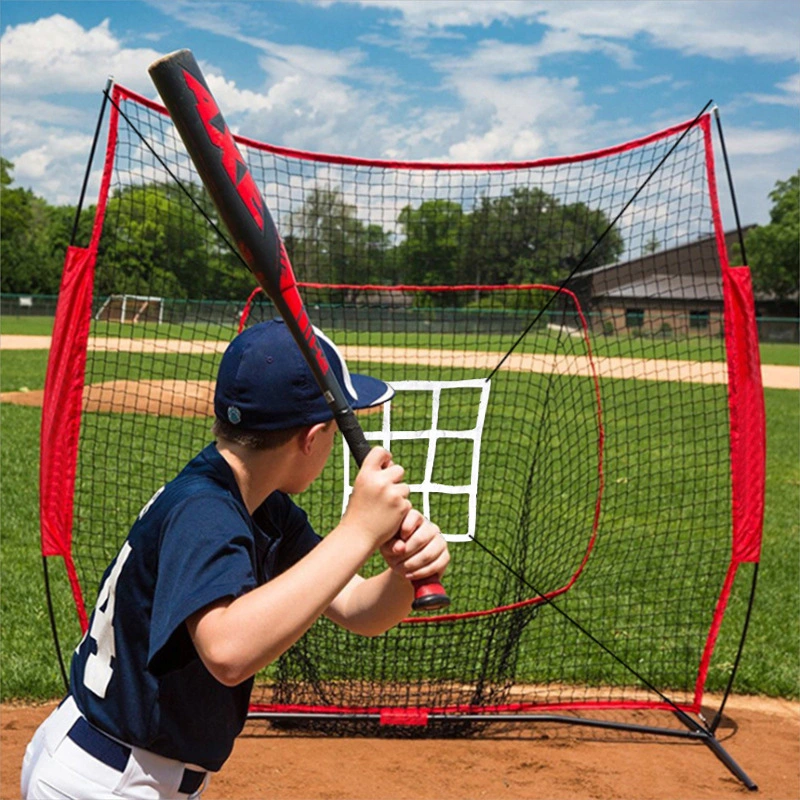 Large Pocket Model With Target Box Batting Practice Baseball Net