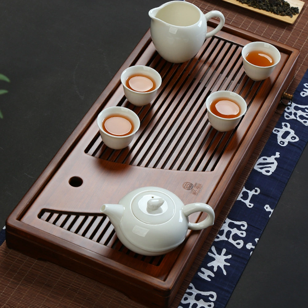 New Carbonized Bamboo Tea Tray