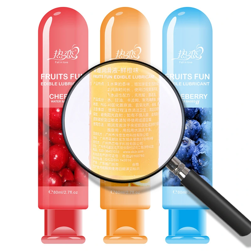 Hot Love Fruit Flavor Lubricant Water Soluble Personal Body Lubrication Oil