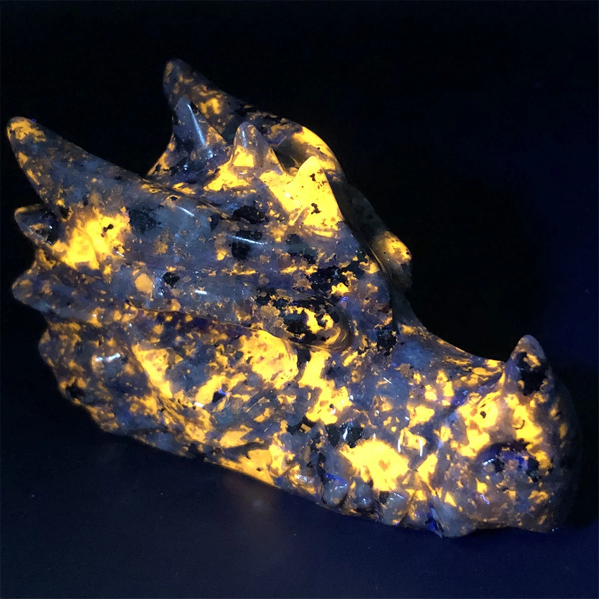 Natural Crystal Carved Flame Stone Faucet