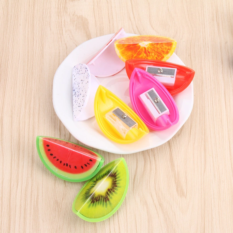 Student Stationery Pencil Sharpener Fruit Shape Single Hole Pencil Shapper Manual