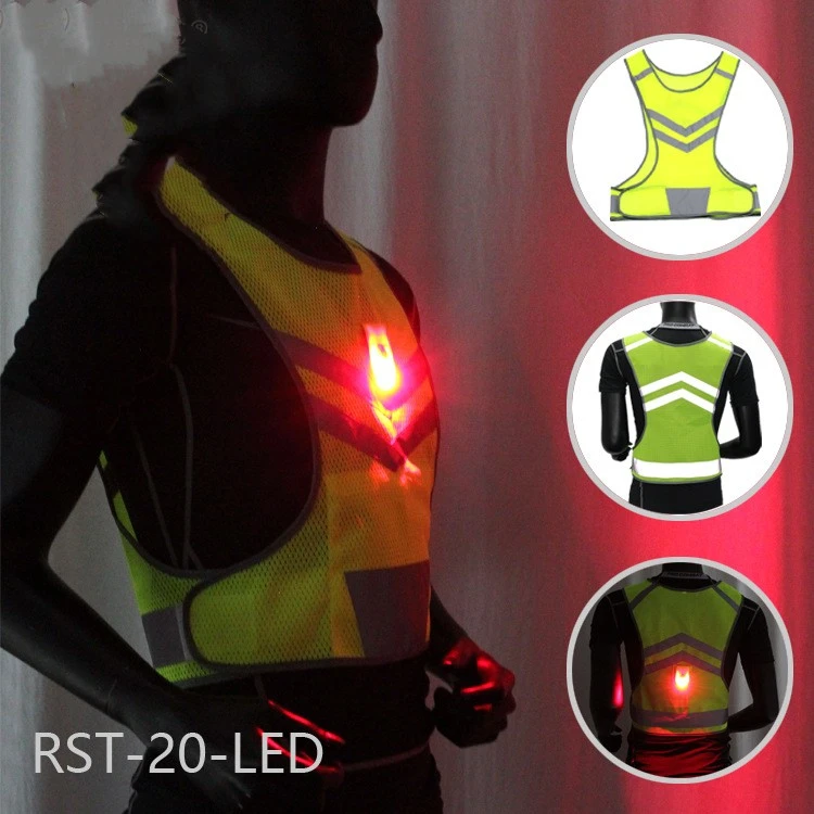 Night Run Riding Arrow Style LED Luminous Reflective Vest