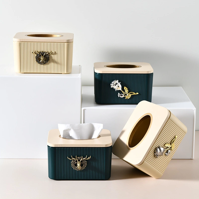 Elk Tissue Box Living Room Bedroom Creative Removable Tissue Box Home Simple Paper Box European High-end Paper Box