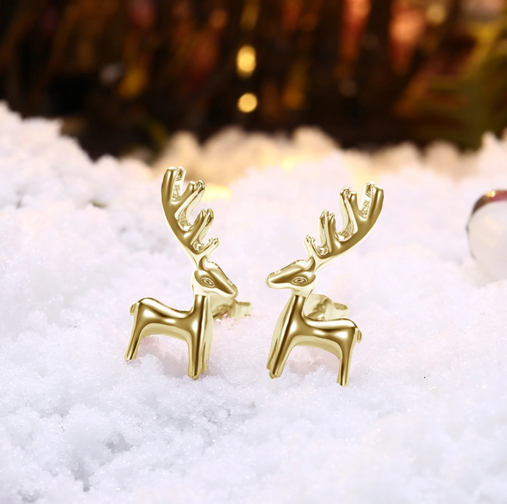 Women's Fashion Elk Shape Earrings Jewelry