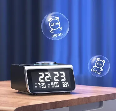 FM Radio FM Creative Alarm Clock Hotel Bedroom Bedside USB Charging Port Electronic Digital Clock