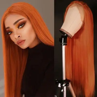 European And American Fashion Women's Wig Head Cover Orange