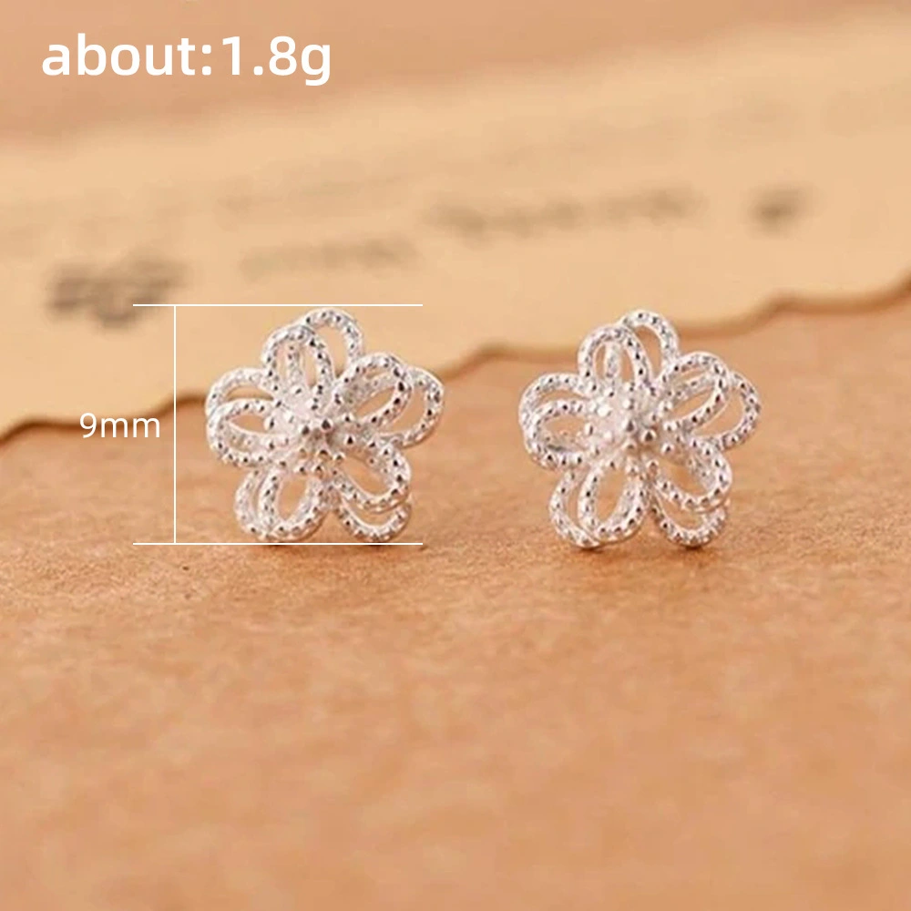 Hollow Flower Stud Earrings