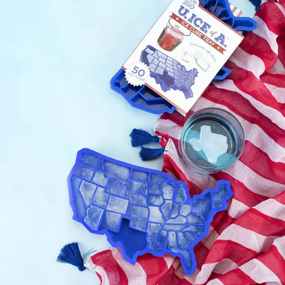 US Map Silicone Ice Tray Homemade Ice Cube Mold