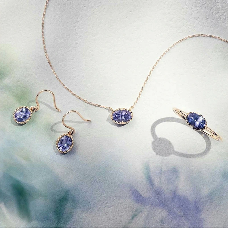 New Natural Tanzanite Earrings