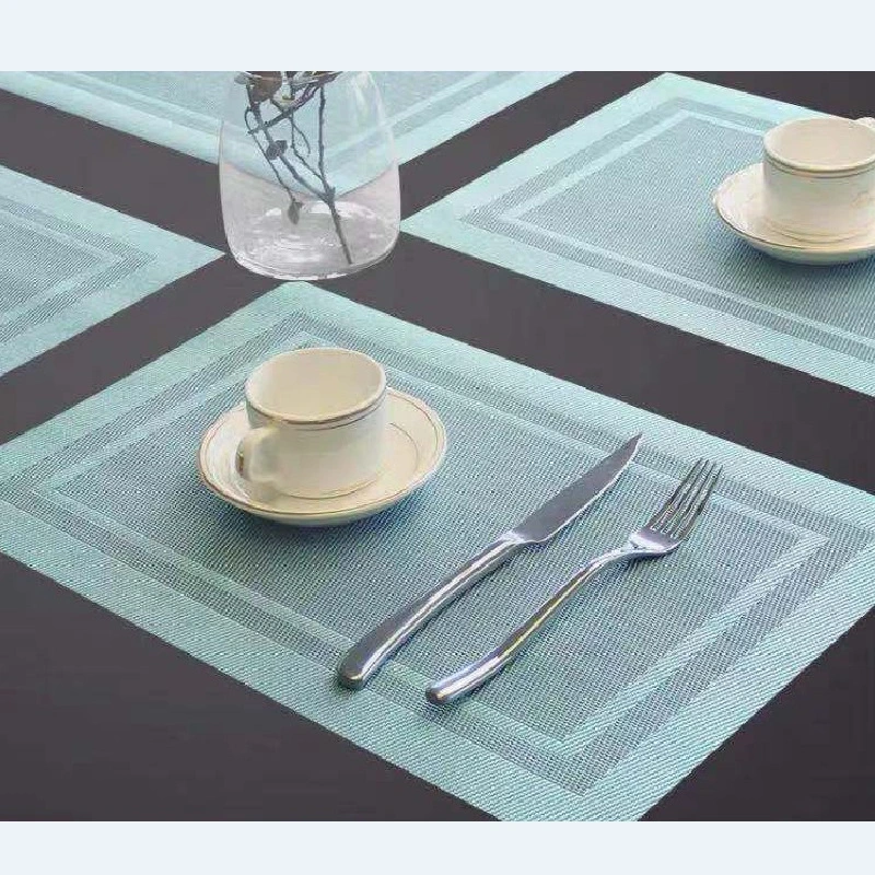 European Heat Insulation Pad Western Food Double Frame Pvc Placemat