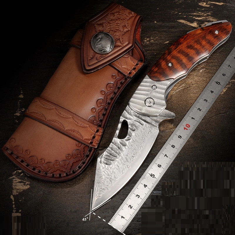 And Durable Damascus Steel Pocket Knife