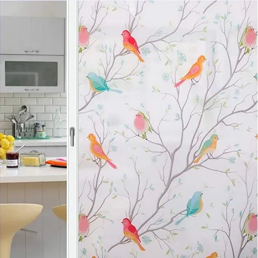 Color Printing Bird Opaque Window Film