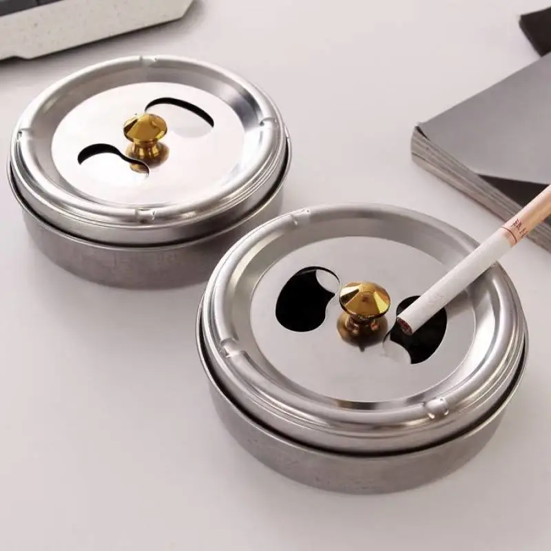 Stainless Steel Gold Roof Ashtray