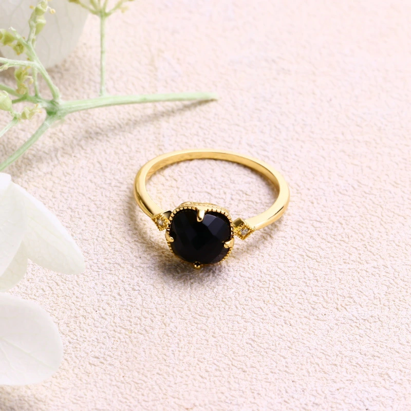 Japanese Light Jewelry Retro Natural Gem Ring