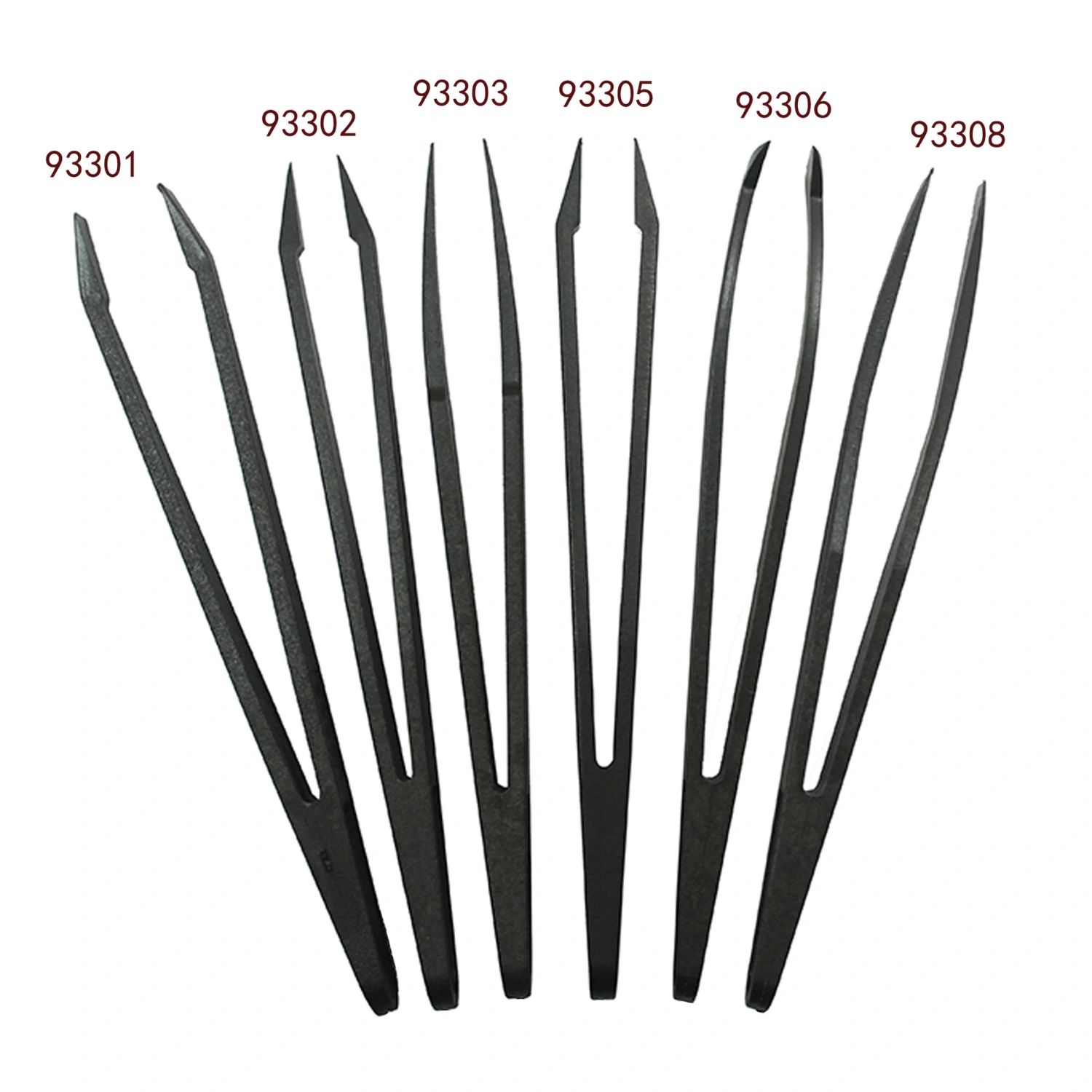 Carbon Fiber Anti-static Plastic Clip Black Tweezers