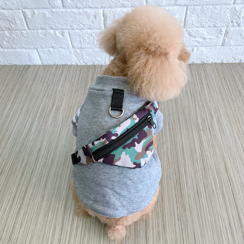 Autumn And Winter New Dog Sleeved Cotton Coat Two Feet Hoodie Pet Clothes