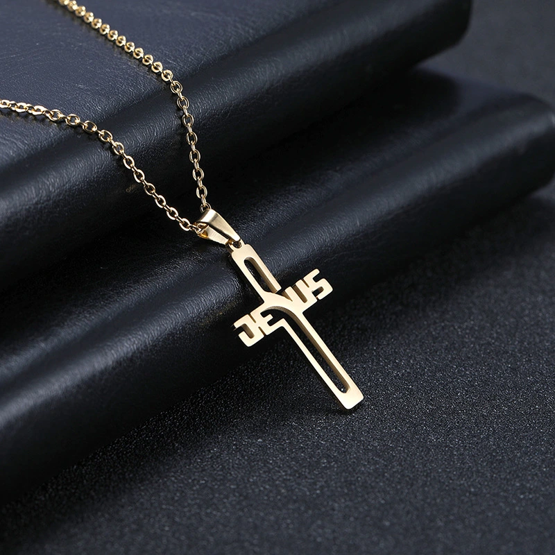 Stainless Steel Cross Pendant Sweater Chain Hoodie Chain Accessories