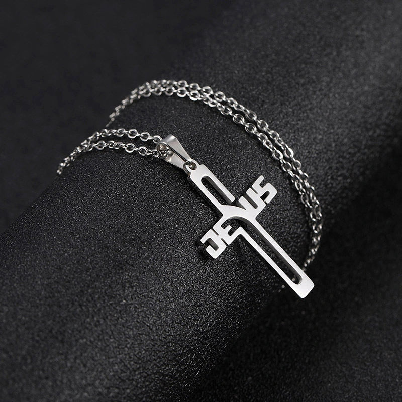 Stainless Steel Cross Pendant Sweater Chain Hoodie Chain Accessories