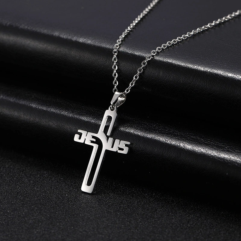 Stainless Steel Cross Pendant Sweater Chain Hoodie Chain Accessories