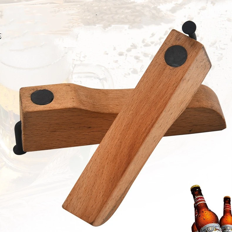 Creative Wooden Handle Bottle Opener Simple