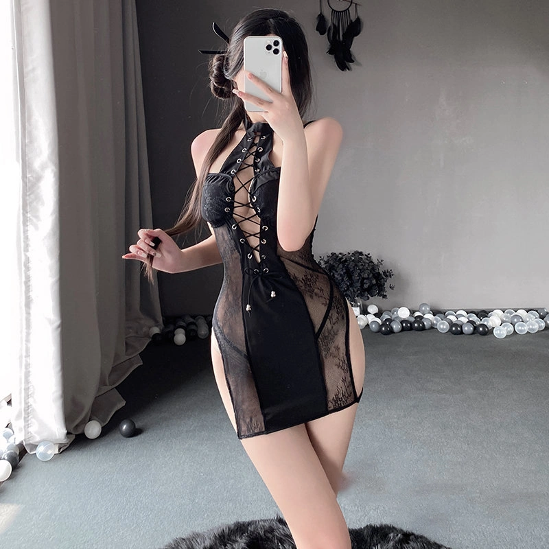 Sexy Perspective Cheongsam Hot Uniform Bed Passion Suit