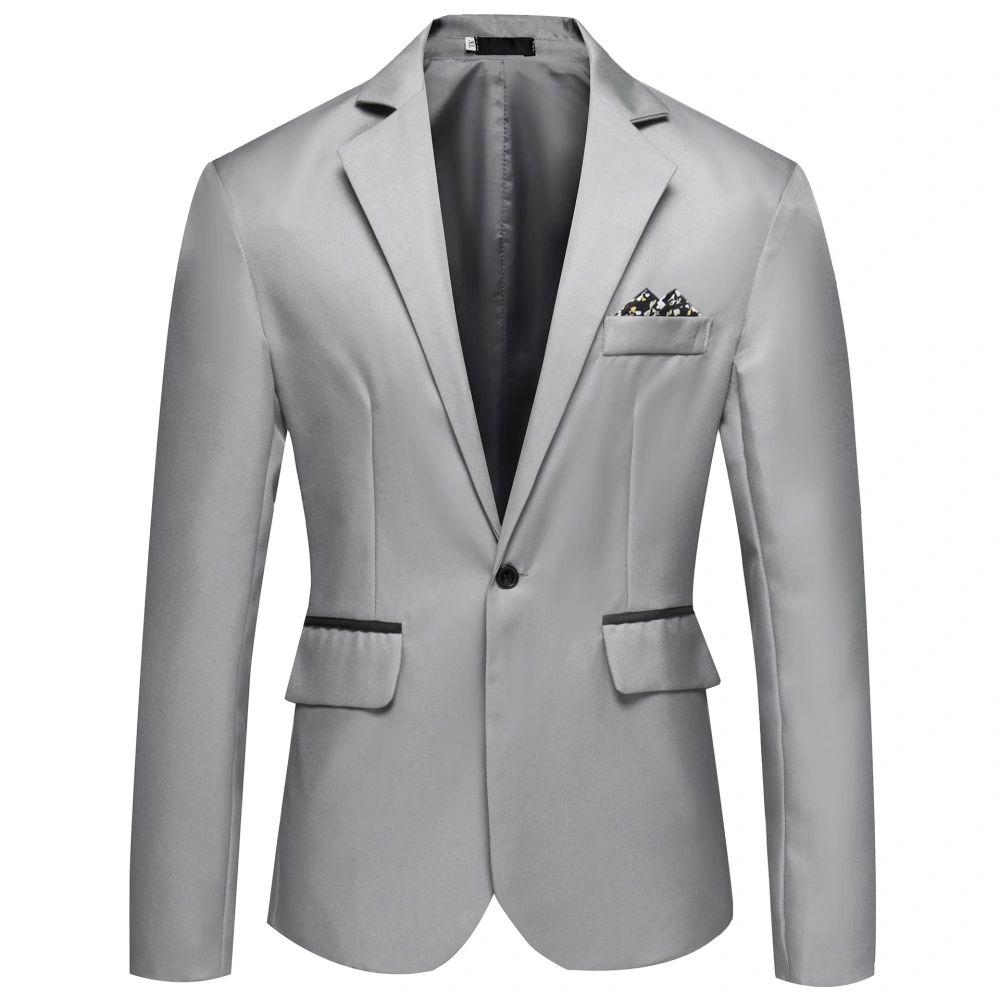 Solid Color Small Suit Hot Sale Men One Button Suit