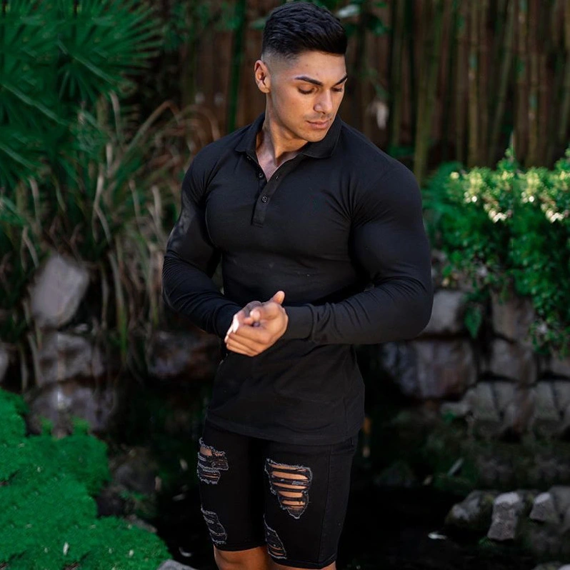 Men's Tight Lapel Running Shirt