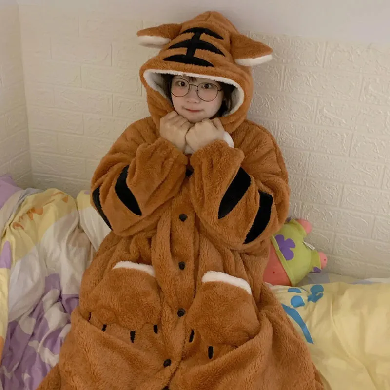 Women's Little Tiger Flannel Pajamas