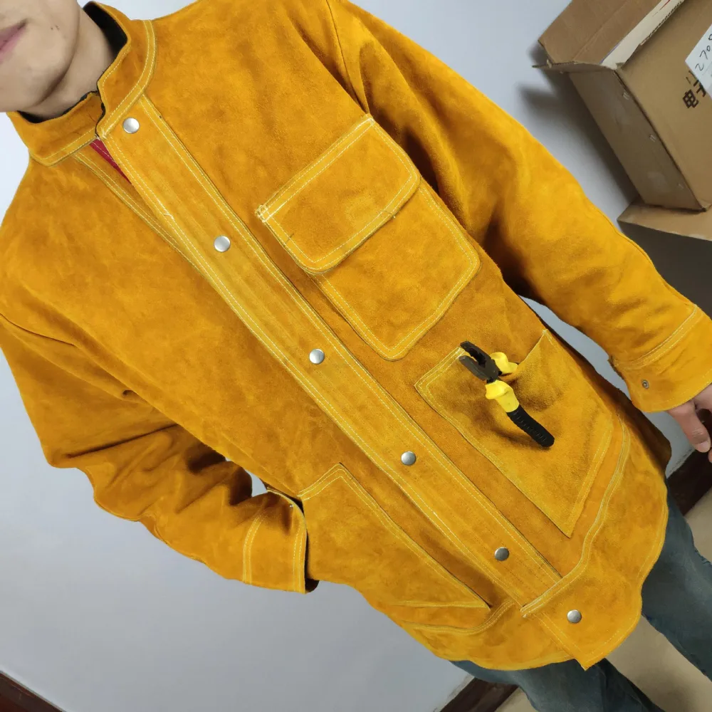 Protective Work Clothes Heat Insulation Anti-scald Wear-resistant And Welding Jacket